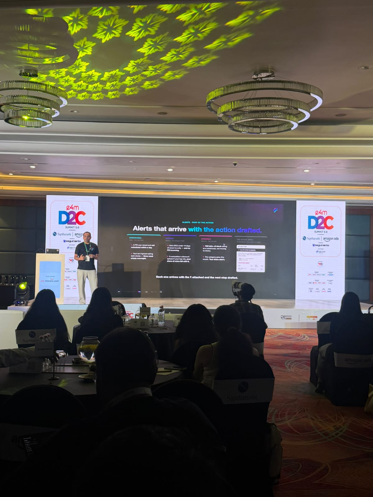 Meher Patel speaking at e4m D2C Revolution Summit & Awards 5.0