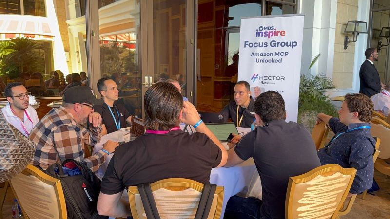 Hector Ai's 'Amazon MCP Unlocked' focus group session with operators at MDS Inspire 2026